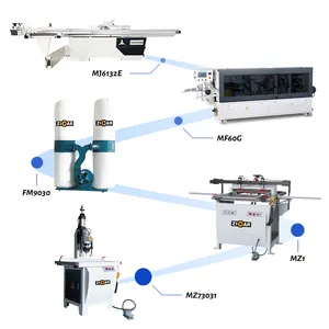Macchina per il taglio di pannelli in melamina ZICAR sega da tavolo scorrevole per la lavorazione del legno mobile