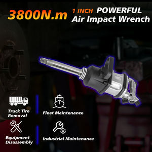 Clé à chocs pneumatique à <span class=keywords><strong>air</strong></span> <span class=keywords><strong>comprimé</strong></span> de haute puissance, carrée, 1 pouce, couple maximal de 3800 Nm, outillage d'atelier OEM, avec capacité de boulon de 48 mm - Product Image 2