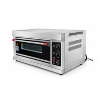 Four électrique commercial 1 plateau 1 compartiment 4,6 kW pour la cuisson du pain, des gâteaux et des pizzas en boulangerie