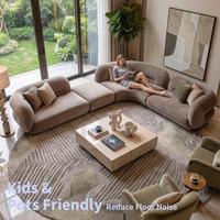 Handtufted Large-sized Luxury Villa Black Soft PET Friendly Non-Slip Eco-Friendly Modern Rug Acrylic Carpet Abstract Pattern Rug