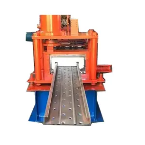 Material de construção C-type Steel Plank Furo de perfuração automático Andaimes Walk Board Roll Forming Machine Walk sheet scaffold Mac