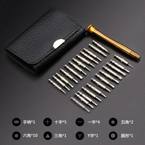 Multi Purpose <b>Screwdriver</b> Bit <b>Set</b> 25 In 1 Magnetic For Phones Glasses Watches Notebooks Leather Cases - Product Image 1