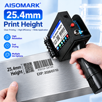 Imprimante jet d'encre portable, alimentée par batterie, haute sécurité, machine de marquage de date et de numéro, encodeur intelligent, impression sur carton