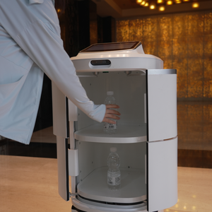 Hotel Programável Automático Porta-a-porta Serviço ao Cliente Entrega Robô Com Double Bin Item - Product Image 4