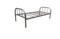 Cadre de lit en fer argenté design en maille Chambre à coucher simple Moderne Amérique Canada Hôtel Vente en gros Chine Meubles de maison Lit en métal 200kg