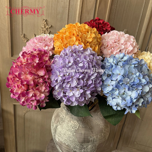 CM-TH923 Chất Lượng Tốt Đầu Lớn Lụa Màu Hồng Trắng Tú Cầu Hoa Nhân Tạo Số Lượng Lớn - Product Image 2