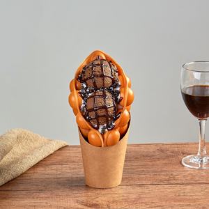 Modèle de décoration de présentation de nourriture factice : Crème glacée, Gaufre aux œufs, Gaufre soufflée, Gaufre bulle d'œuf, Eggettes - Product Image 6