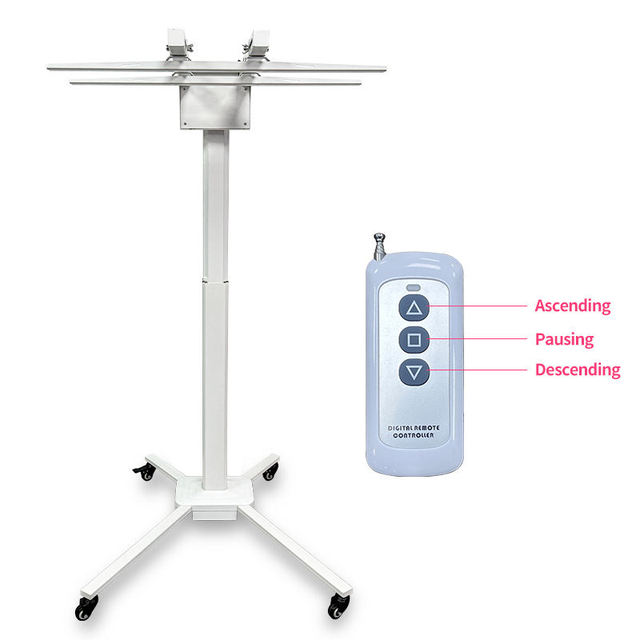 Factory Manufacturer 360 Rotating Electric Lift Stand Universal Motorized Stand for Red Light Therapy Panels with Remote Control