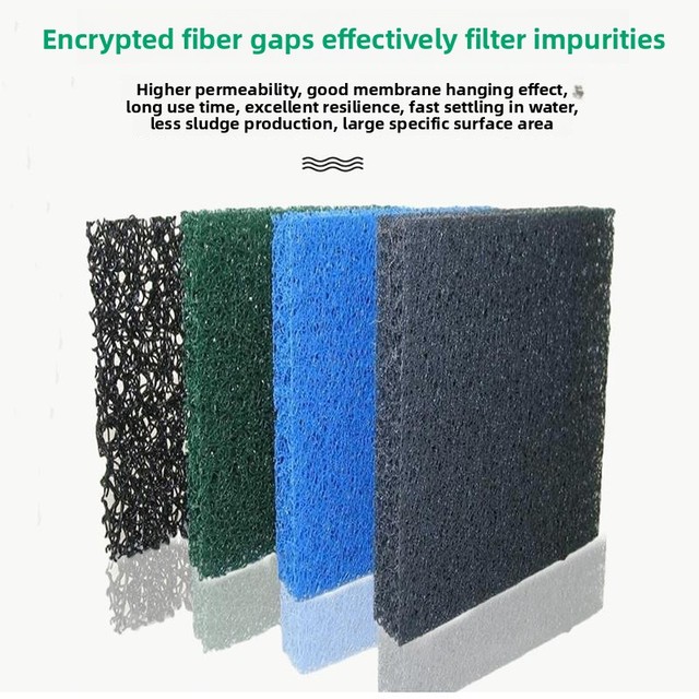 Dustproof Flame Retardant Sponge, Activated Carbon PU Fiber Cotton, Coarse Pore Photocatalyst Mesh for Wastewater Treatment