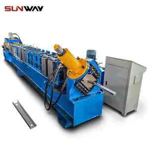 Üretim Metal çelik C kanal kafes kiremit yapma makineleri C destek bölüm rulo şekillendirme makinesi