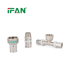 IFAN – Fournisseur d'usine – Raccords à sertir en laiton PEX pour tuyaux composites multicouches <span class=keywords><strong>profil</strong></span>és en U de 16 à 32 mm, personnalisables - Product Image 2