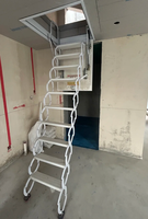 Escalier en bois pliant pour la maison/grenier-gain de place, bois massif, installation facile