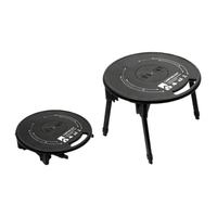 C71 Ensemble de chaises de table pliantes tactiques d'extérieur portables et robustes pour camping, moto, voyage, café, aluminium durable