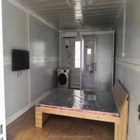 Maison conteneur en acier de luxe personnalisable de 20 à 40 pieds résistant aux tremblements de terre pliable mobile micro maison entrepôt atelier plat