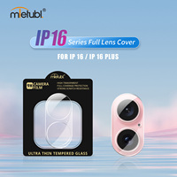 Film de protection d'écran 3D Mietubl pour IP 16 / 16 Plus / 16 Pro / 16 Pro Max, verre HD transparent avec cadre d'installation