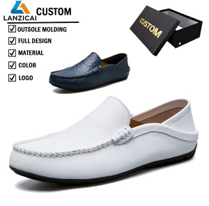 Mocassins décontractés légers et respirants |   Mocassins pour hommes à semelle souple, imperméables et antidérapants, chaussures de créateur personnalisées avec logo - Product Image 1