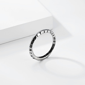 Instagram-worthy Viking-inspired Mbius strip <b>rings</b>, unisex artistic titanium steel <b>rings</b>, niche wedding <b>rings</b>, <b>couple</b> <b>rings</b>. - Product Image 4