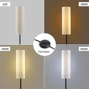 <span class=keywords><strong>Lampe</strong></span> sur <span class=keywords><strong>pied</strong></span> moderne, haute et étroite, avec interrupteur au <span class=keywords><strong>pied</strong></span> et <span class=keywords><strong>abat</strong></span>-<span class=keywords><strong>jour</strong></span> cylindrique <span class=keywords><strong>en</strong></span> tissu, <span class=keywords><strong>pour</strong></span> chambre et salon. - Product Image 5
