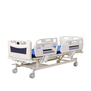 Fabrieksmedisch <span class=keywords><strong>bed</strong></span> met 2 functies, zijrails, ziekenhuisapparatuur, meubilair, handmatig, metaal, 2 jaar garantie - Product Image 3