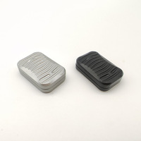 Slider anti-stress en métal usiné CNC pour adultes, jouet EDC, design à rainures gravées, clic silencieux, format de poche, pour TDAH et anxiété