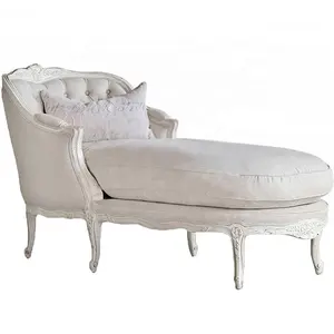 热销产品欧式实木休闲沙发法式仿古家具沙发躺椅客厅