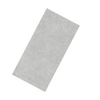 Baldosa de Porcelana Esmaltada Brillante Antideslizante para Interiores de Sala de Estar, 600x600mm, Gris Cemento Sólido, Estilo Moderno