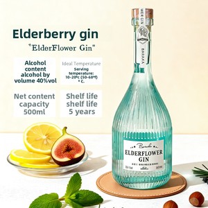 Ginebra de Saúco Baraka 500ml 40%Vol |   Ginebra Premium con Sabor para Venta al por Mayor B2B - Product Image 2