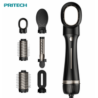 Brosse sèche-cheveux 1200W, brosse à air chaud volumisante, styler multi-cheveux professionnel avec peigne, boucleur, rouleau, accessoires de lissage