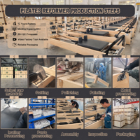 Chaise de Pilates en bois massif d'érable, prix de gros direct usine, pour studio professionnel, fitness et entraînement corporel