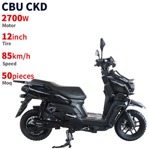 CKD SKD 12 pouces 2700W 85 km/h vitesse <span class=keywords><strong>moto</strong></span> électrique pédale assistance scooter électrique avec batterie amovible - Product Image 2
