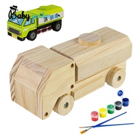 Vente chaude Assemblage Modèle Artisanat Peinture Hélicoptère En Bois Jouet Pour Enfants Z03171A