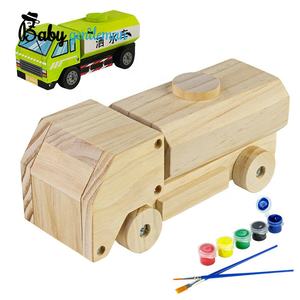 Venta caliente montaje modelo artesanía pintura helicóptero de madera juguete para niños Z03171A - Product Image 2