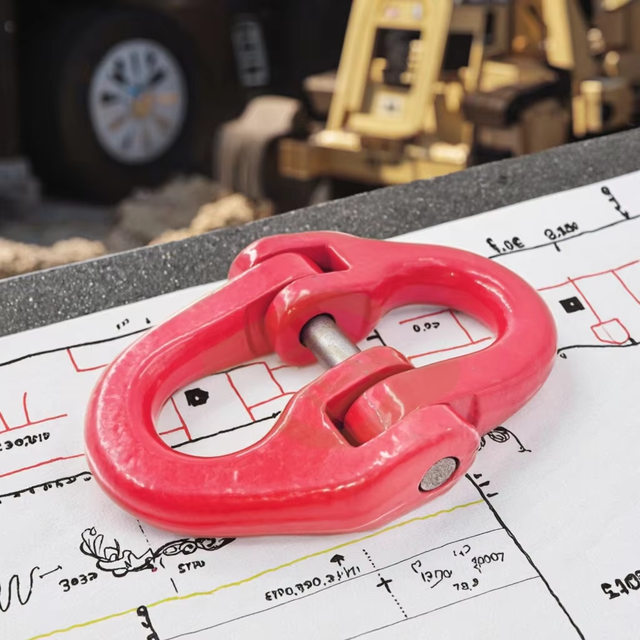 Drop Forged Steel Double Ring Coupling Link Grade 80 Master Link 4:1 Safety Factor Lifting 100% Proof Load Tested Batch Inch