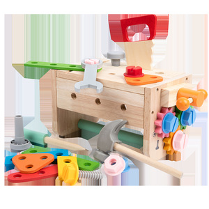 Juguete Educativo <span class=keywords><strong>de</strong></span> Madera para la Primera Infancia, <span class=keywords><strong>Caja</strong></span> <span class=keywords><strong>de</strong></span> <span class=keywords><strong>Herramientas</strong></span> Portátil con Tuercas Desmontables, Juego <span class=keywords><strong>de</strong></span> Reparación con Tornillos para Niños <span class=keywords><strong>de</strong></span> 0 a 24 Meses - Product Image 5