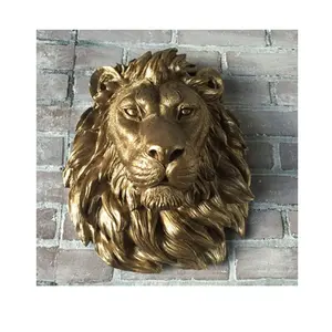 High Quality Life Size Bronze Lion Head Sculpture