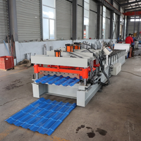 Machine automatique de formage de tuiles émaillées pour ligne de production de tôles de couverture métalliques, fabricant de machines de fabrication de panneaux de toiture en acier