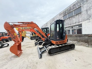 Excavatrice Hitachi 55 d'occasion de haute qualité, avec lame de bulldozer et cabine climatisée, prête à travailler - Product Image 3