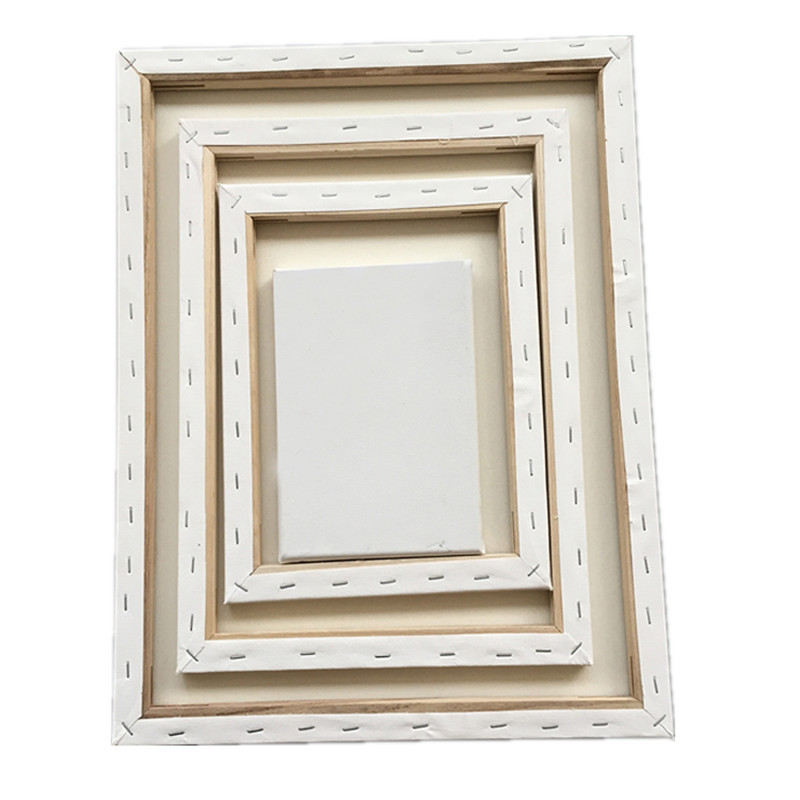 Forniture artistiche di alta qualità 20x25 pollici legno di pino bianco cotone pittura su tela dimensioni personalizzate tavola di tela allungata per la pittura