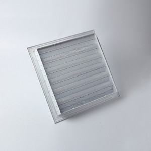 Hợp kim nhôm tường Vent louver Bìa vuông không thấm nước Air Vent lưới tản nhiệt HVAC tùy chỉnh trong nhà màu trắng trọng lực louvers - Product Image 2