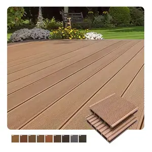 3D Embossing Outdoor Garden Patio WPC Decor Decking Waterproof Anti-slip Wood Composite Floor
