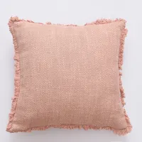ソファベッド枕カバー用装飾リネンフリンジスロークッション枕カバー18x18インチ