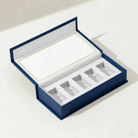 Boîte de luxe à fermeture magnétique pour flacons de peptides, impression de logo personnalisée, boîte cadeau en papier avec insert en mousse EVA