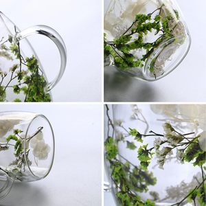 Latte macchiato <span class=keywords><strong>glaser</strong></span> MIT trockenblumen, 350ml doppelwandige <span class=keywords><strong>glaser</strong></span>, espressotassen thermoglaser doppelwandig Cappuccino tassen - Product Image 4