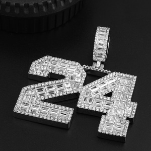 Precio al por mayor de gama alta Hip-Hop <span class=keywords><strong>13</strong></span> colgante collar personalizado estilo callejero completo-taladro Punk de lujo para regalo - Product Image 6