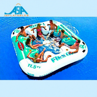 Raft gonflable géant pour 6 personnes, piscine tropicale, île flottante gonflable Tahiti Océan, en vente