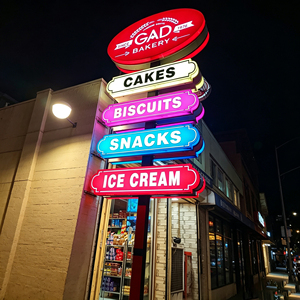Weatherproof wall mount <b>sign</b> Monochrome LED illuminated <b>sign</b> Rectangle advertising <b>light</b> box Aluminum frame <b>light</b> box - Product Image 1