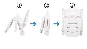 屋外ビーチベッド用成形ホワイトポータブルサンラウンジャー折りたたみ式ガーデンヴィラプールホテル<span class=keywords><strong>Chaise</strong></span>ラウンジプラスチック製 - Product Image 3