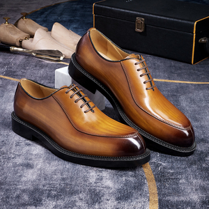 Zapatos de vestir Oxford de lujo para hombre Venta caliente Cuero genuino con suela roja para vacaciones de negocios de boda-Elegante y de moda - Product Image 5