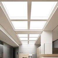 Boîte à lumière LED rectangulaire suspendue en aluminium imprimée sur mesure avec film souple pour enseigne de plafond tendu pour magasin de détail