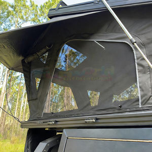 Tienda de Campaña Triangular de Lona para Acampar, Tienda de Techo Rígida para 4 Personas, Tienda de Techo Rígida de Aluminio para Automóvil con Panel Solar - Product Image 3